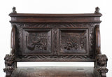 Italian Carved Figural Hall Bench,  Gorgeous Entry Piece! - Old Europe Antique Home Furnishings