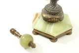 Lamp, Empire Style Figural, with Onyx, Stunning on any Table, Antique!! - Old Europe Antique Home Furnishings