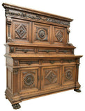 Antique Sideboard, Italian, Renaissance Display 1800's, Gorgeous,19th Century!!! - Old Europe Antique Home Furnishings