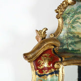 Mirror, Italian Baroque Venetian Style Painted Mirror, Vintage - Old Europe Antique Home Furnishings