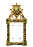 Antique Mirror, Gilt, Venetian Painted,  Courtship Scene,  19-20th C.!! - Old Europe Antique Home Furnishings