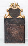 Mirrors, Venetian Painted Carved Wood, Pair, Giltwood Frames, H 35", Vintage!! - Old Europe Antique Home Furnishings
