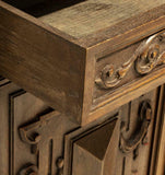 Antique Bookcase or Deux Corps Buffet, French Henri II Style, 19th C., 1800's, Gorgeous Piece!! - Old Europe Antique Home Furnishings