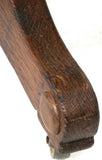 Handsome Oak and Leather Office Chair, early 1900s!! - Old Europe Antique Home Furnishings