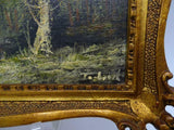 Oil Paintings on Board, Two, SGN, Landscapes, Gilt Frames, Vintage / Antique!! - Old Europe Antique Home Furnishings