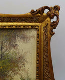 Oil Paintings on Board, Two, SGN, Landscapes, Gilt Frames, Vintage / Antique!! - Old Europe Antique Home Furnishings