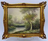 Oil Paintings on Board, Two, SGN, Landscapes, Gilt Frames, Vintage / Antique!! - Old Europe Antique Home Furnishings