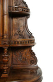 Outstanding French Renaissance Revival Carved Walnut Server, 19th C. (1800s)!! - Old Europe Antique Home Furnishings