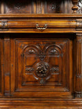 Outstanding French Renaissance Revival Carved Walnut Server, 19th C. (1800s)!! - Old Europe Antique Home Furnishings