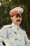 Painting, Oil, Framed, Horse, Officer, After Valentin Serov (Russian, 1865-1911) - Old Europe Antique Home Furnishings
