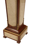 Pedestals, Pair, Bronze & Marble Inlaid Stands, Beautiful Decor, Vintage!! - Old Europe Antique Home Furnishings