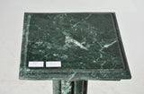 Pedestals, Green Marble, Pair, Gilt Accents, 42 Ins Tall, Vintage / Antique!! - Old Europe Antique Home Furnishings