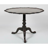 Charming Pie Crust Tilt Top Table!!  English, late 18th century. - Old Europe Antique Home Furnishings