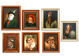 Portrait Paintings, Oil on Canvas, Seven Bavarian and Russian Framed Paintings! - Old Europe Antique Home Furnishings