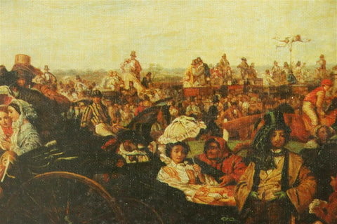 Tableau Mural William Powell Frith – Les Deux Personnages De Derby Day – Prêt à Accrocher – Neuf