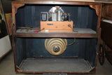 Radio, Zenith Deluxe Floor Wood Cabinet Console, Double-Wide, Scarce Vintage Radio! - Old Europe Antique Home Furnishings