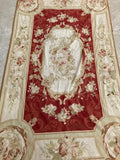 Rug, Floor Covering, Fine Needlepoint Aubusson Rug, 7' 10 Ins x 4' 7 Ins!! - Old Europe Antique Home Furnishings