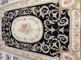 Rug, Floor, Hand Knotted Needlepoint Rug 6.2 ft. x 8.10 ft, Decorative! - Old Europe Antique Home Furnishings