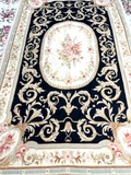 Rug, Floor, Hand Knotted Needlepoint Rug 6.2 ft. x 8.10 ft, Decorative! - Old Europe Antique Home Furnishings