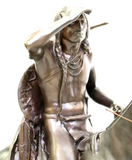 Sculpture, Bronze, Western Patinated, "The Scout" After Cyrus Dallin (1861-1944) - Old Europe Antique Home Furnishings