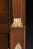 Secrataire AC Abattant, Empire Revival, Ormolu Mounted, Flame Mahogany, L. 19th - Old Europe Antique Home Furnishings