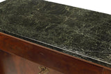 Secretaire A Abattant French Empire Mahogany, Marble Top, Vintage / Antique!! - Old Europe Antique Home Furnishings