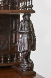 Server, French Breton Style, Carved, Chestnut, Sideboard, Vintage / Antique!! - Old Europe Antique Home Furnishings