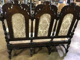 Antique Settee/Hall Bench, French Henri II, 19th Century ( 1800s ), Charming! - Old Europe Antique Home Furnishings