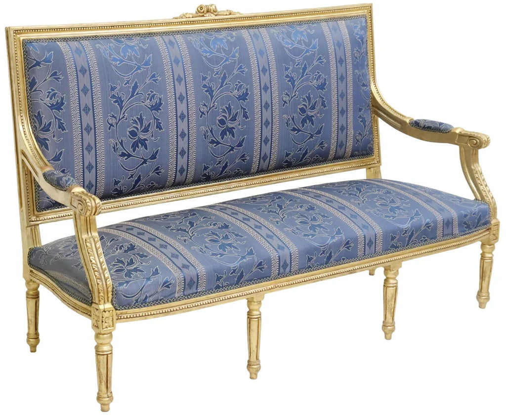 Antique Louis XVI style settee.