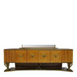 Gorgeous Sideboard, Dining, Massive with Mirror Italian Mid Century Modern, Vintage!! - Old Europe Antique Home Furnishings
