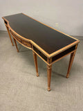 Sideboard, Server, Neo Classical, Mahogany, Glass Top, Poly-Chrome on Legs!! - Old Europe Antique Home Furnishings