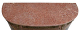 Sideboard, Louis XVI Style Marble-Top Mahogany DemiLune, Floral Marquetry, 1900s!! - Old Europe Antique Home Furnishings