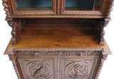 Sideboard, French Henri II Style, Display, Carved Oak, Vintage, Early 1900s, 20th Century!! - Old Europe Antique Home Furnishings