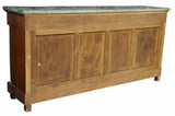 Sideboard, French Empire Style Marble-Top Mahogany, Gilt Metal Mounts, Vintage! - Old Europe Antique Home Furnishings