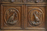 Sideboard, French Henri II Style, Display, Carved Oak, Vintage, Early 1900s, 20th Century!! - Old Europe Antique Home Furnishings