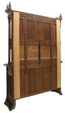 Sideboard, French Renaissance Revival Carved Walnut, Doors, Open Display, 1800s! - Old Europe Antique Home Furnishings