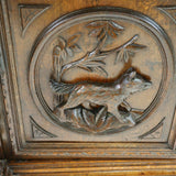 Sideboard, Server, Louis XIII Style Figural Carved Buffet Deux Corps, 1800's!! - Old Europe Antique Home Furnishings