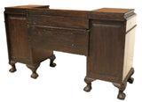 Sideboard, English Chippendale Style, Mahogany, Early 1900s, Stunning!!! - Old Europe Antique Home Furnishings