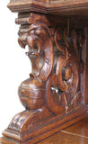 Sideboard, French Henri II Style, Display, Carved Oak, Vintage, Early 1900s, 20th Century!! - Old Europe Antique Home Furnishings