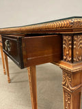 Sideboard, Server, Neo Classical, Mahogany, Glass Top, Poly-Chrome on Legs!! - Old Europe Antique Home Furnishings