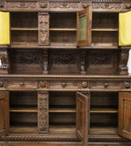 Sideboard, Italian, Renaissance Revival, Walnut, Early 1900s, Stunning Piece! - Old Europe Antique Home Furnishings