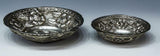 Silver Bowls, Two, Ornate Floral Repousse 900,Gorgeous Pieces, Beautiful Decor!! - Old Europe Antique Home Furnishings