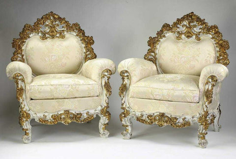 Italian 3 seater sofa, reproduction of Louis XV