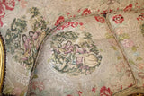 Sofa, Chairs (2), Highly Carved, Ornate, Gold Gilt, Embroidery,Vintage / Antique - Old Europe Antique Home Furnishings