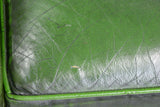 Sofa, Chesterfield, Green, Leather, Button Tufted, British, Gorgeous Seating!! - Old Europe Antique Home Furnishings