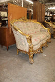 Sofa, Chairs (2), Highly Carved, Ornate, Gold Gilt, Embroidery,Vintage / Antique - Old Europe Antique Home Furnishings