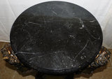 Stand, Cast Bronze Neoclassical Marble Top Side Table / Stand, Gorgeous! - Old Europe Antique Home Furnishings