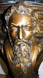 Stand, Cast Bronze Neoclassical Marble Top Side Table / Stand, Gorgeous! - Old Europe Antique Home Furnishings