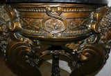 Stand, Cast Bronze Neoclassical Marble Top Side Table / Stand, Gorgeous! - Old Europe Antique Home Furnishings
