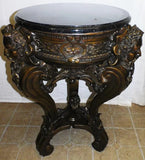 Stand, Cast Bronze Neoclassical Marble Top Side Table / Stand, Gorgeous! - Old Europe Antique Home Furnishings